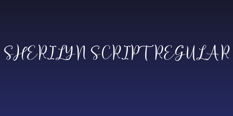 Sherilyn Script Regular Social Header