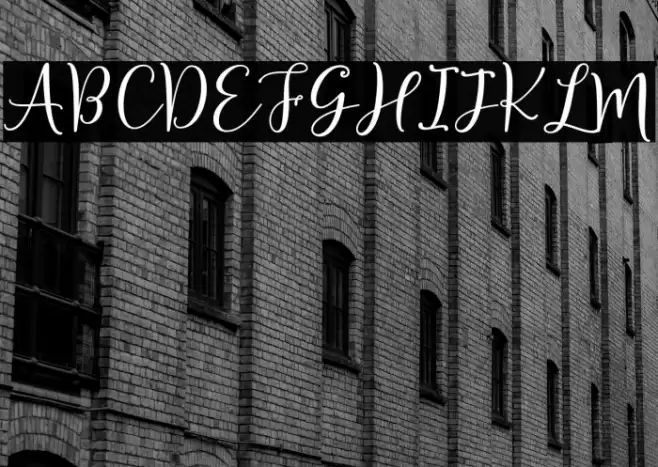 Sherilyn Script Regular Font examples