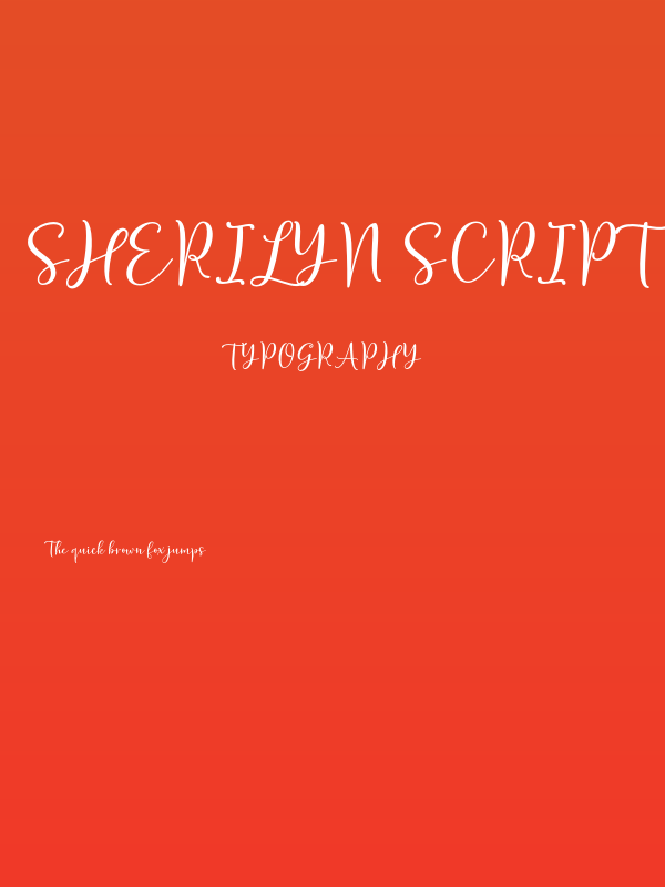Sherilyn Script Regular Poster