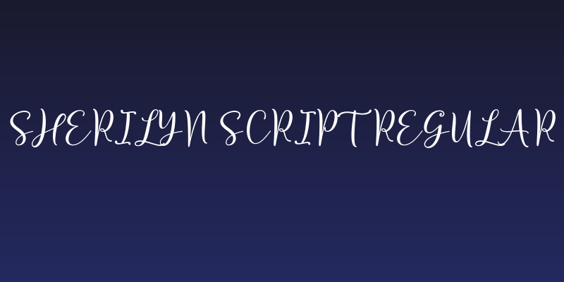 Sherilyn Script Regular Social Header