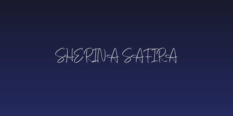 Sherina Safira Social Header