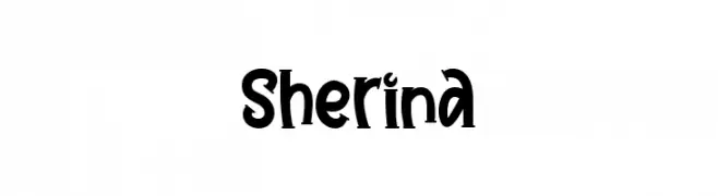 Sherina Schriftart