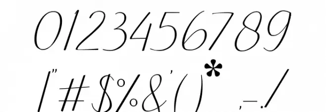 Sherland Font OTHER CHARS