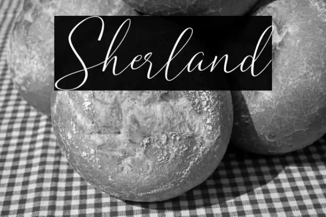 Sherland Font examples