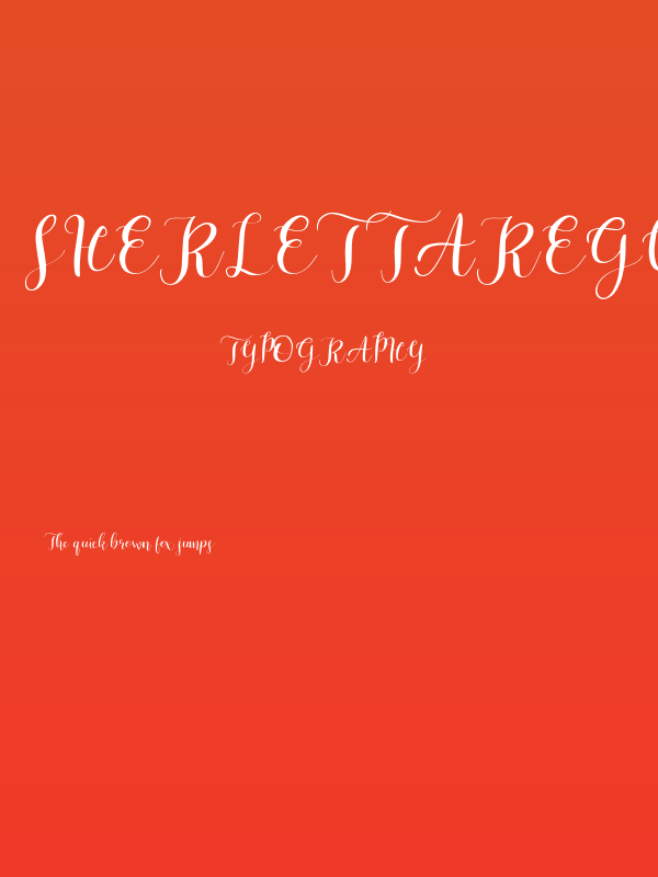 SherlettaRegular Poster