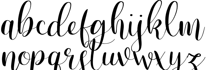 SherlettaRegular Font LOWERCASE