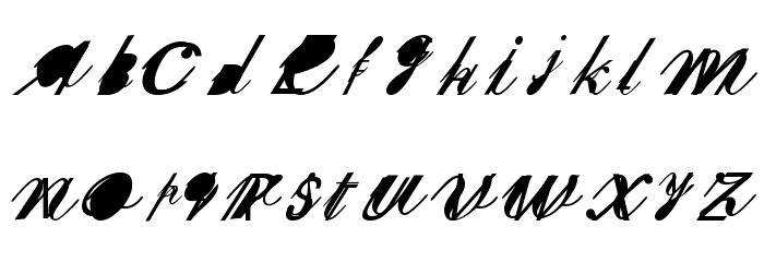 SherleyXXX Normal Font LOWERCASE