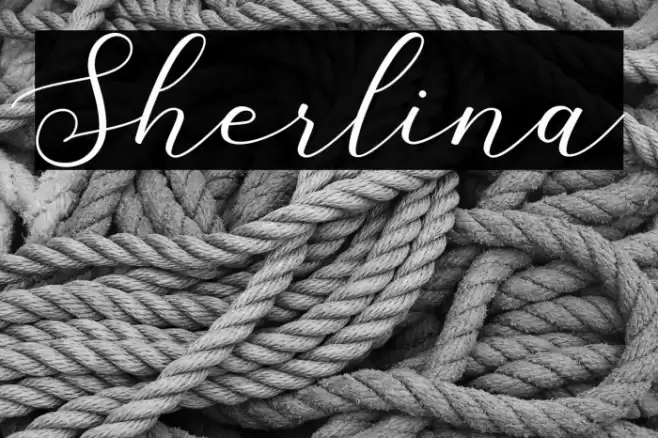 Sherlina Font examples