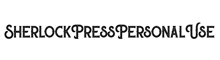 Sherlock Press Personal Use  les polices de caractères gratuit tlcharger