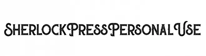 Sherlock Press Personal Use  Fuentes Gratis Descargar