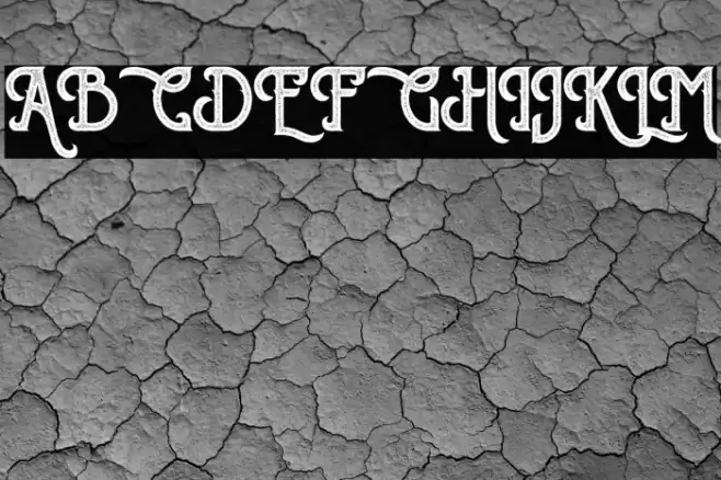 Sherlock Press Personal Use Font examples