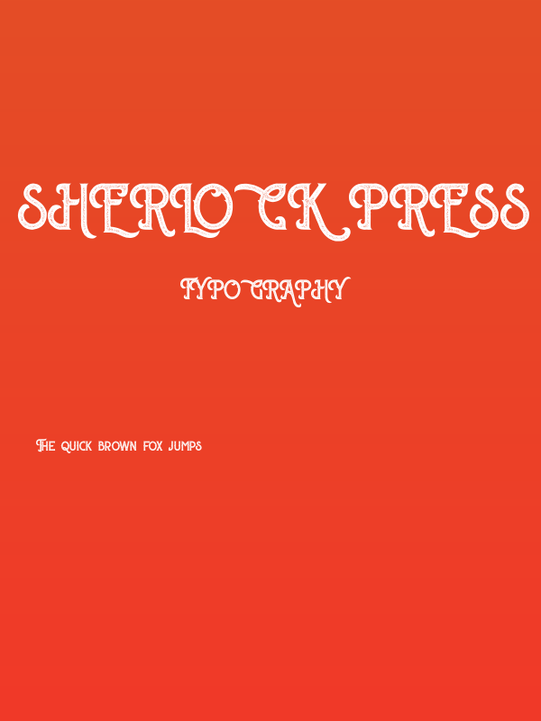 Sherlock Press Personal Use Poster