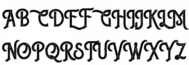 Sherlock Vintage Schriftart Groß