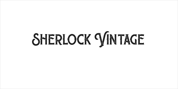 Sherlock Vintage Logo