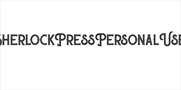 SherlockPressPersonalUse Logo