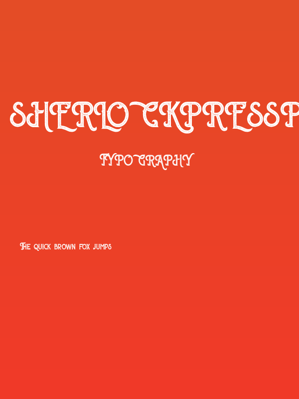 SherlockPressPersonalUse Poster