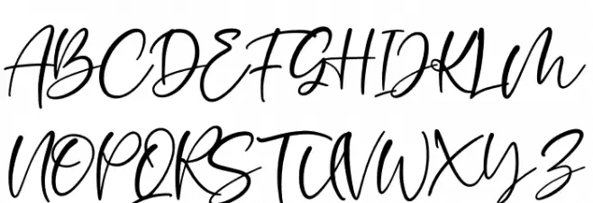 Sherlyn Font UPPERCASE