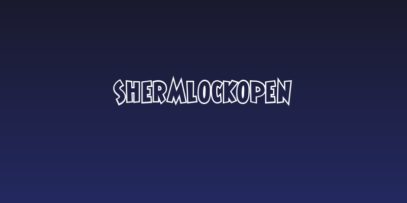 ShermlockOpen Social Header