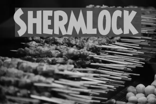 Shermlock Font examples