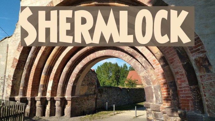 Shermlock Font examples