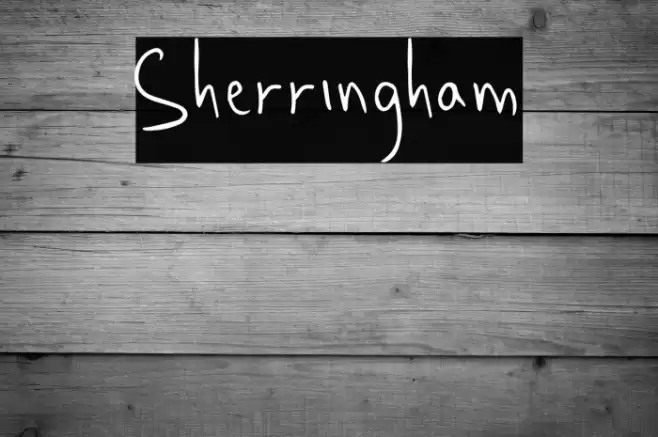 Sherringham Font examples