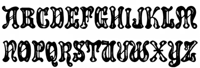 Sherwood Forest خط أحرف صغيرة