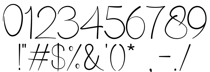 Sheryl (Demo) Font OTHER CHARS