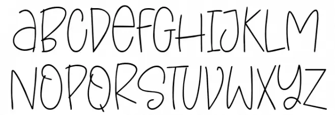 She's Mine Font Litere mari