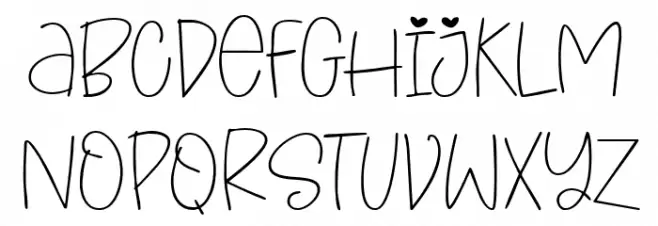 She's Mine Font Litere mici