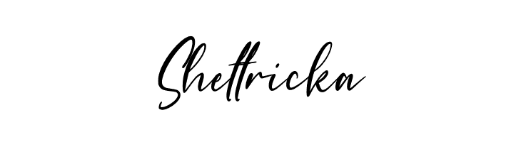 Shettricka  Frei Schriftart Herunterladen