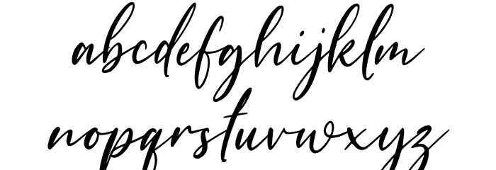 Shettricka Font LOWERCASE