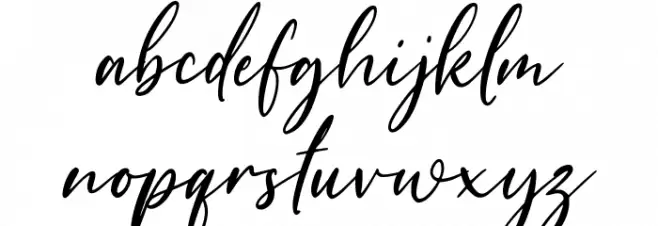 Shettricka Font LOWERCASE