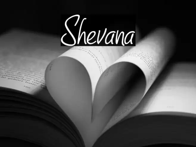 Shevana Font examples