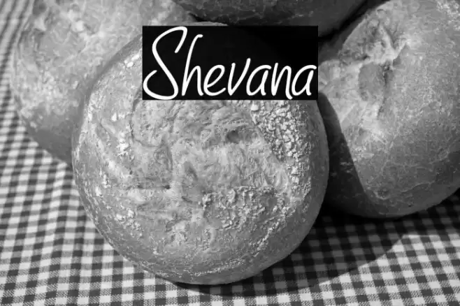 Shevana Font examples