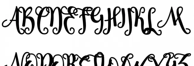 Sheyna 字体 大写