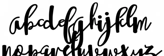 Sheyna Font LOWERCASE