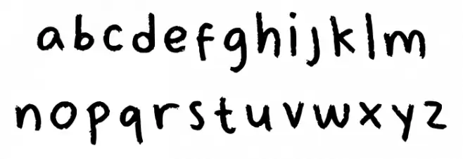 Shhhh Its A Crayon Regular Schriftart Kleinbuchstaben