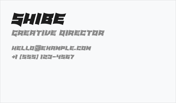 Shibe Business Card