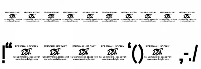 Shibori Font OTHER CHARS