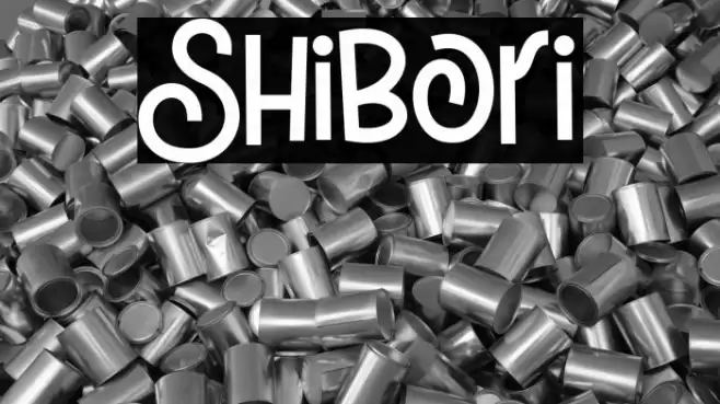 Shibori Font examples