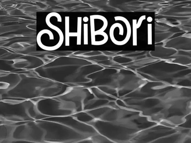 Shibori Font examples