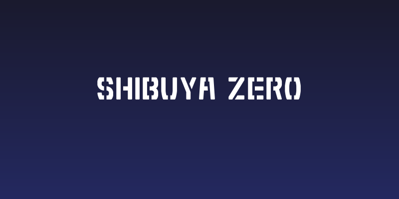 Shibuya Zero Social Header