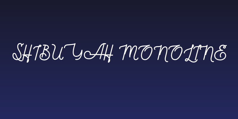 Shibuyah Monoline Social Header