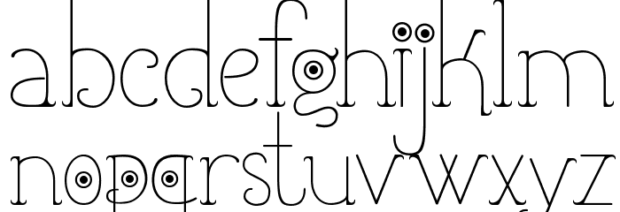 Shicoo Font LOWERCASE