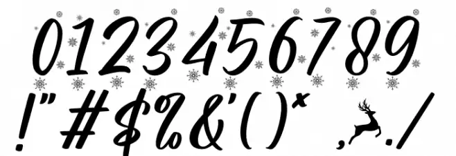 Shielfie-Christmas Font OTHER CHARS