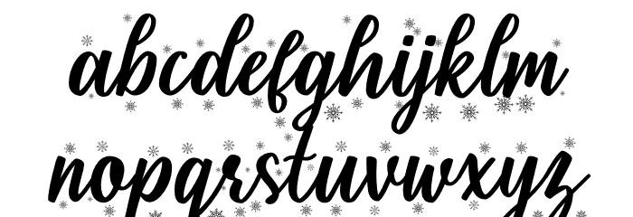 Shielfie-Christmas Font LOWERCASE