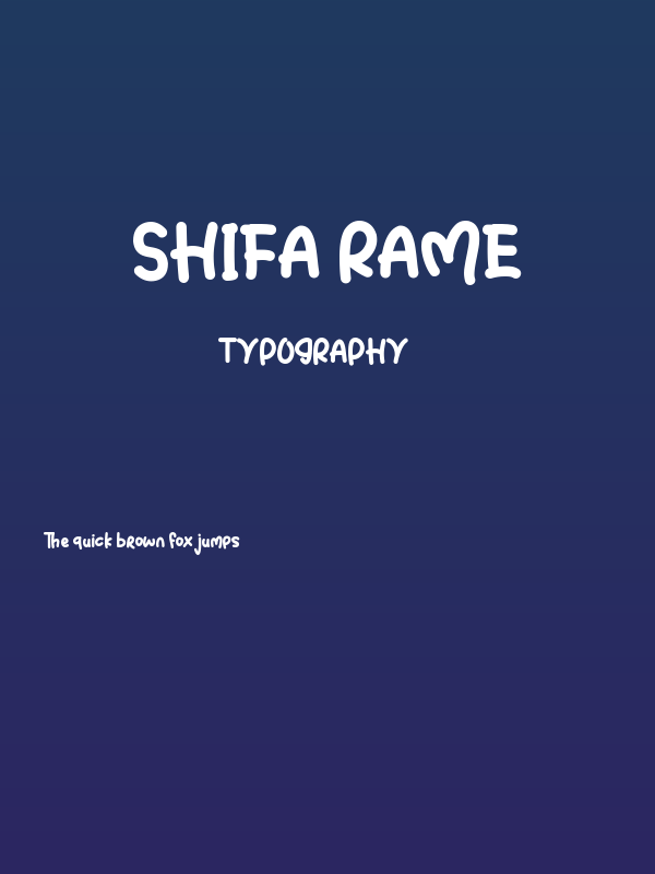 Shifa Rame Poster