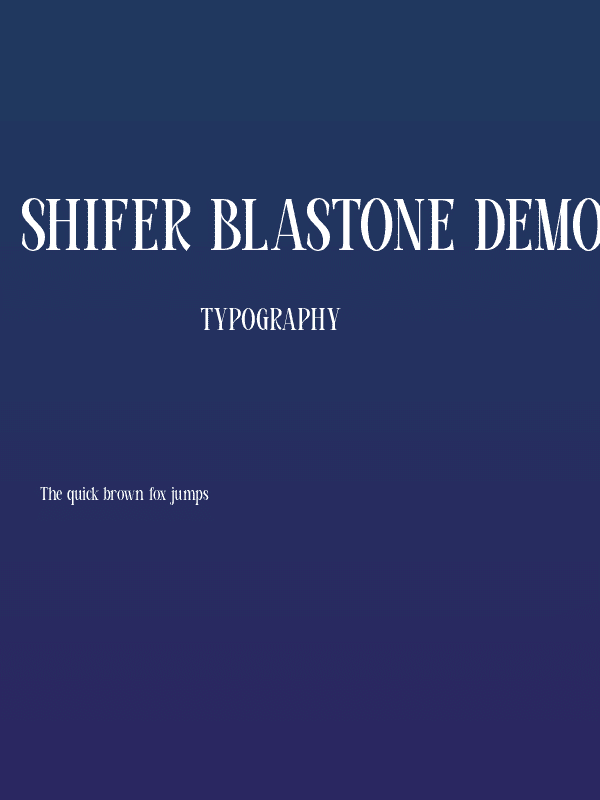 Shifer Blastone Demo Regular Poster
