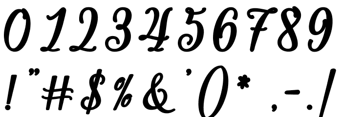 Shiffany Font OTHER CHARS
