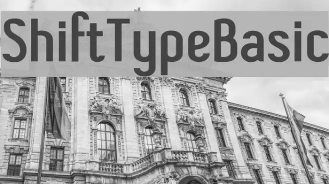ShiftTypeBasic Font examples